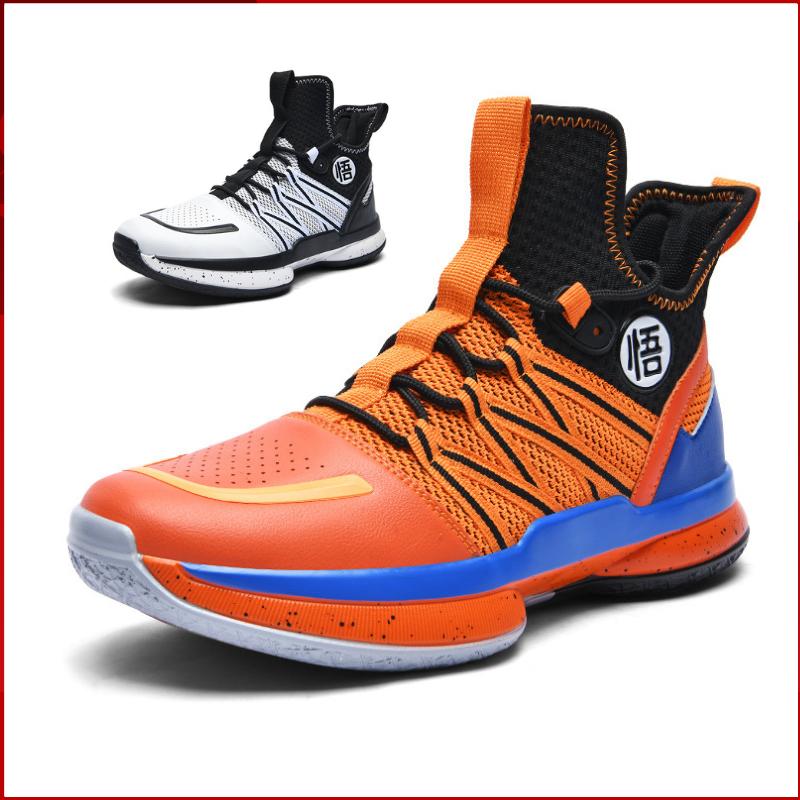 2024 New Dragon B Style Orange Mens Basketball Shoes Size 38-44 Air Cushioning Sport Sneakers Mesh Breathable Training Shoes