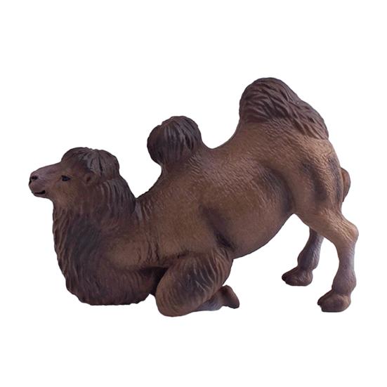 Simulation Camel Model Standing Kneeling Single Two Humped Camel Figurine Miniature Desert Animal Educational Toy Collectible Decoration