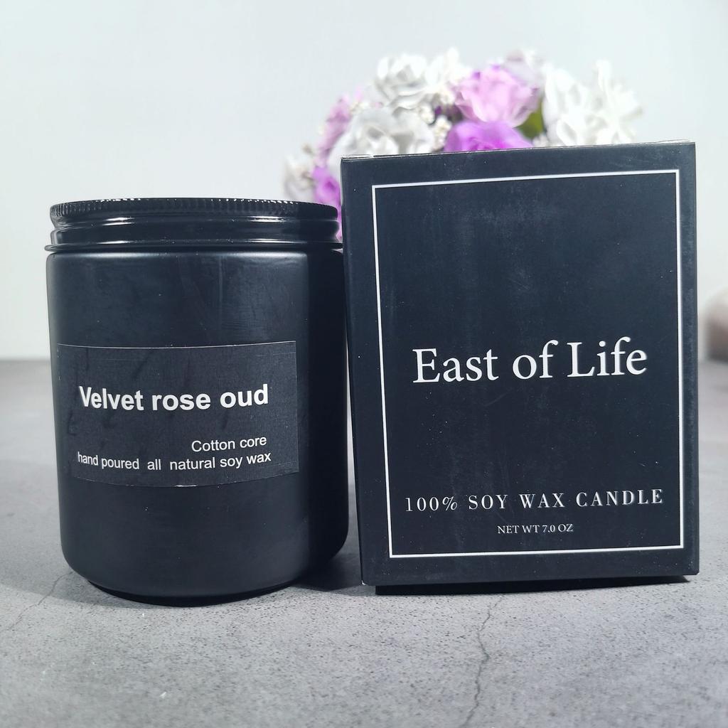 Handmade Soy-free Wax Frosted Glass Scented Candle Creative Souvenir Scented Candle