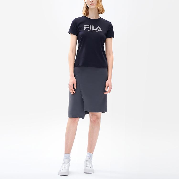 New FILA Regular T Shirt Women's Legend Blue F11W227107FNV