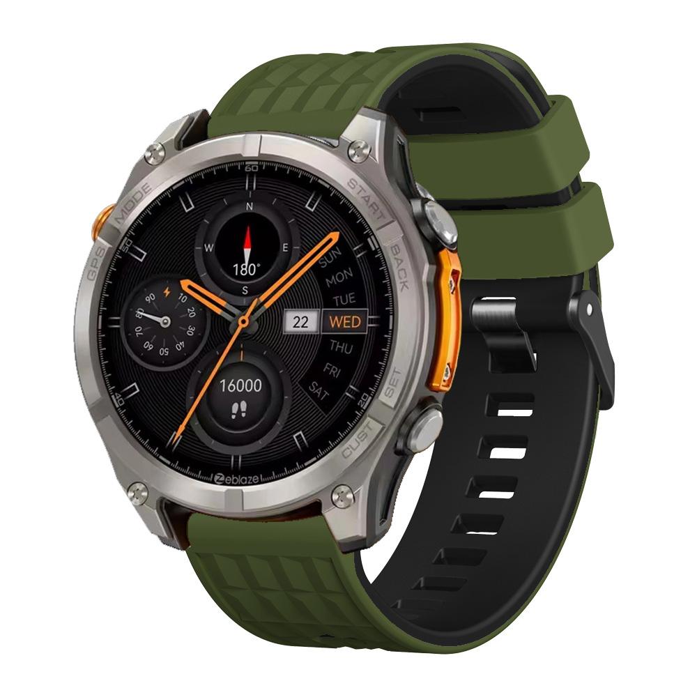 Silikon Ersatz 22mm Armband für Zeblaze Stratos 4/Stratos 3 Pro/Btalk 2 Lite/3 Pro GTR 3 Pro/Beyond 3Pro/Vibe 7Pro Band Armband