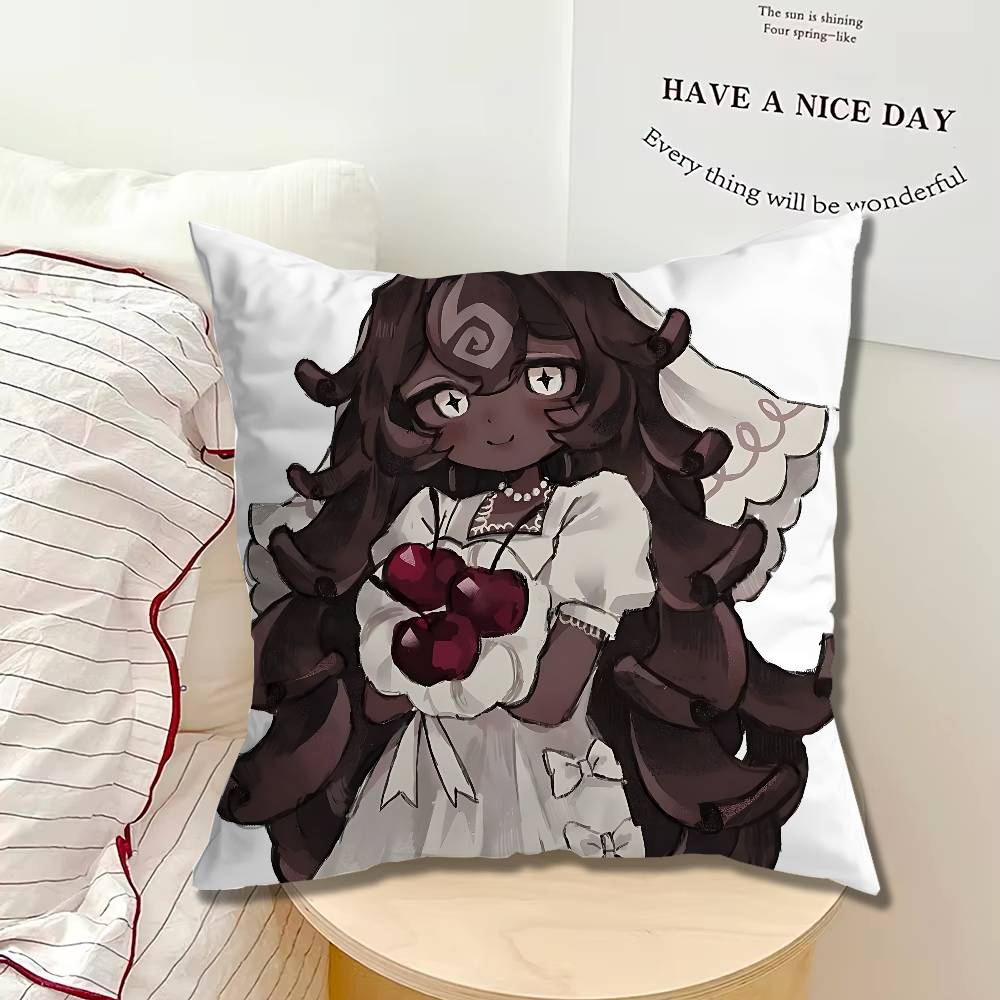 White lily CCookie Run Kingdom Pillow cases Organic Linen Pillow Case DoubleSided Print Cushion Cover for Sofa Home Decor Gift