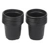 Bulk Set of 100 Black Plastic Flower Pots for Gardening Effective for Succulents and Small Plant Transplanting