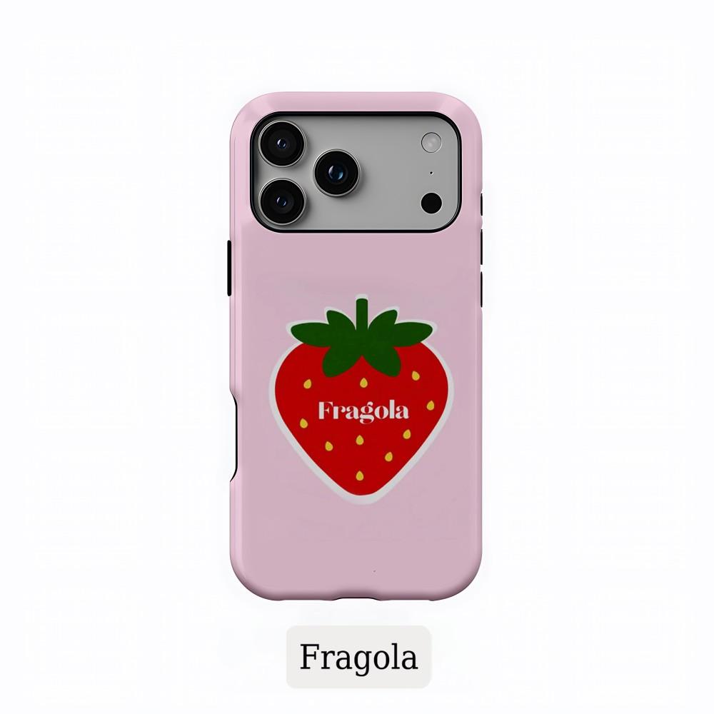 

Роскошный Чехол для Телефона Clmj Fragola Goblet Fruit для Samsung Galaxy S20 S23 S24 S25 FE Plus Ultra 4G 5G Двухслойная Задняя Крышка Samsung S25 5G