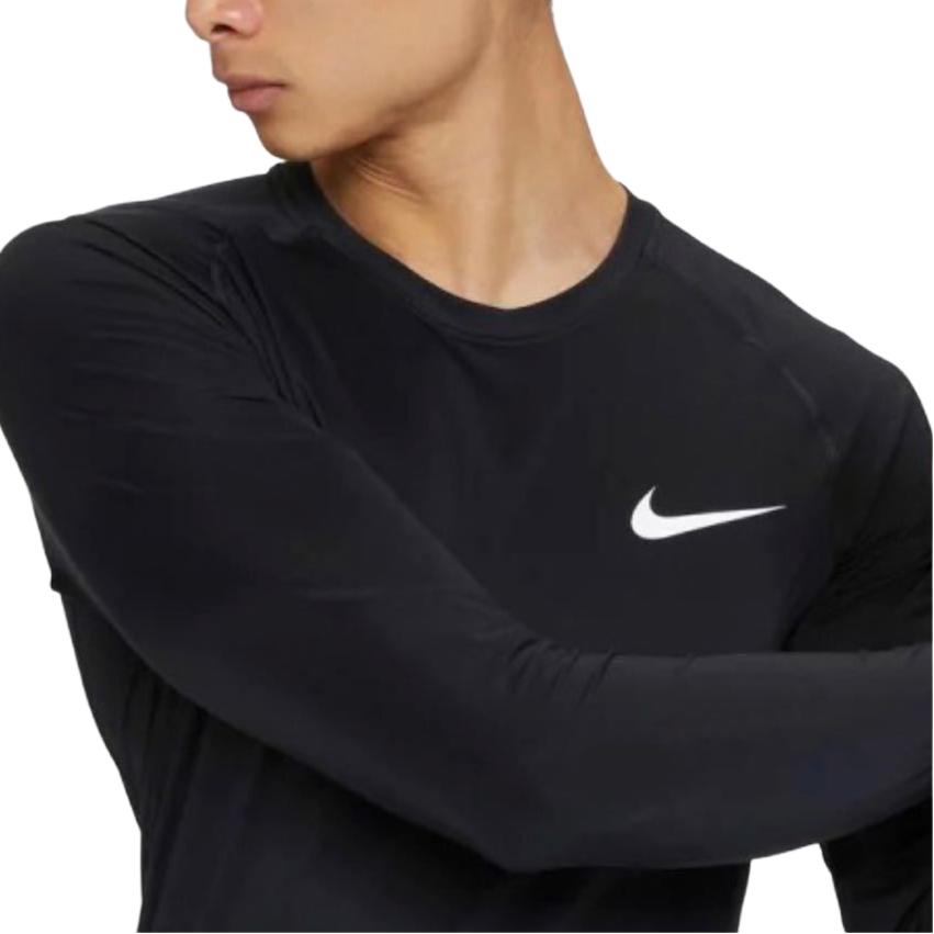 Nike Pro Logo Rundhals Slim Fit Raglan Langarm T-Shirt Herren Tops DN4304-010