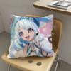 1pc Genshin Impact Mualani Pillow Case Fashion Square Pillowcase Bedroom Sofa Room Ins Decoration Leisure