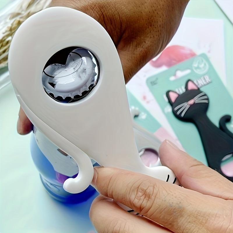 1Pc bottle opener, cartoon beer bottle opener, cat-shaped refrigerator decoration, refrigerator sticker, beer bottle opener.