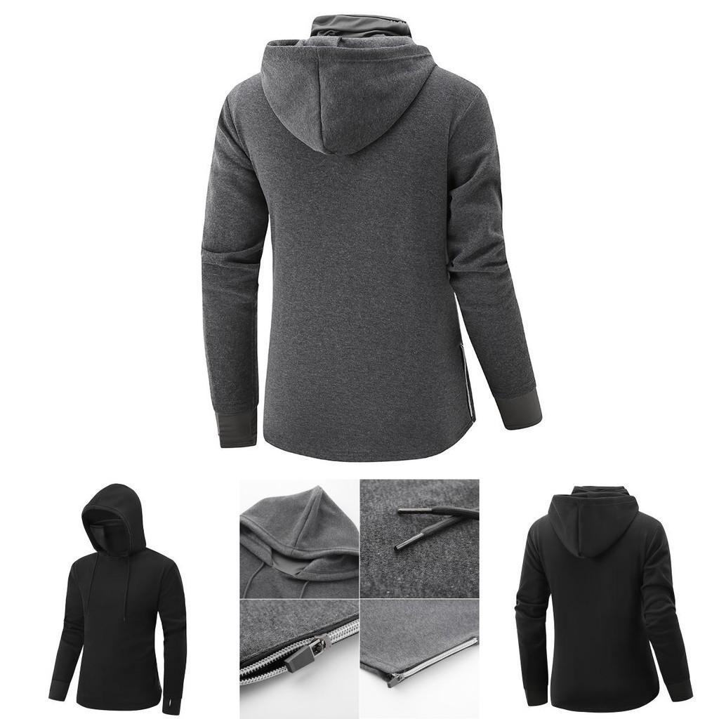 Soft And Breathable Men's Pullover Hoodie Featuring A Turtleneck Design And Moisture Wicking Fabric