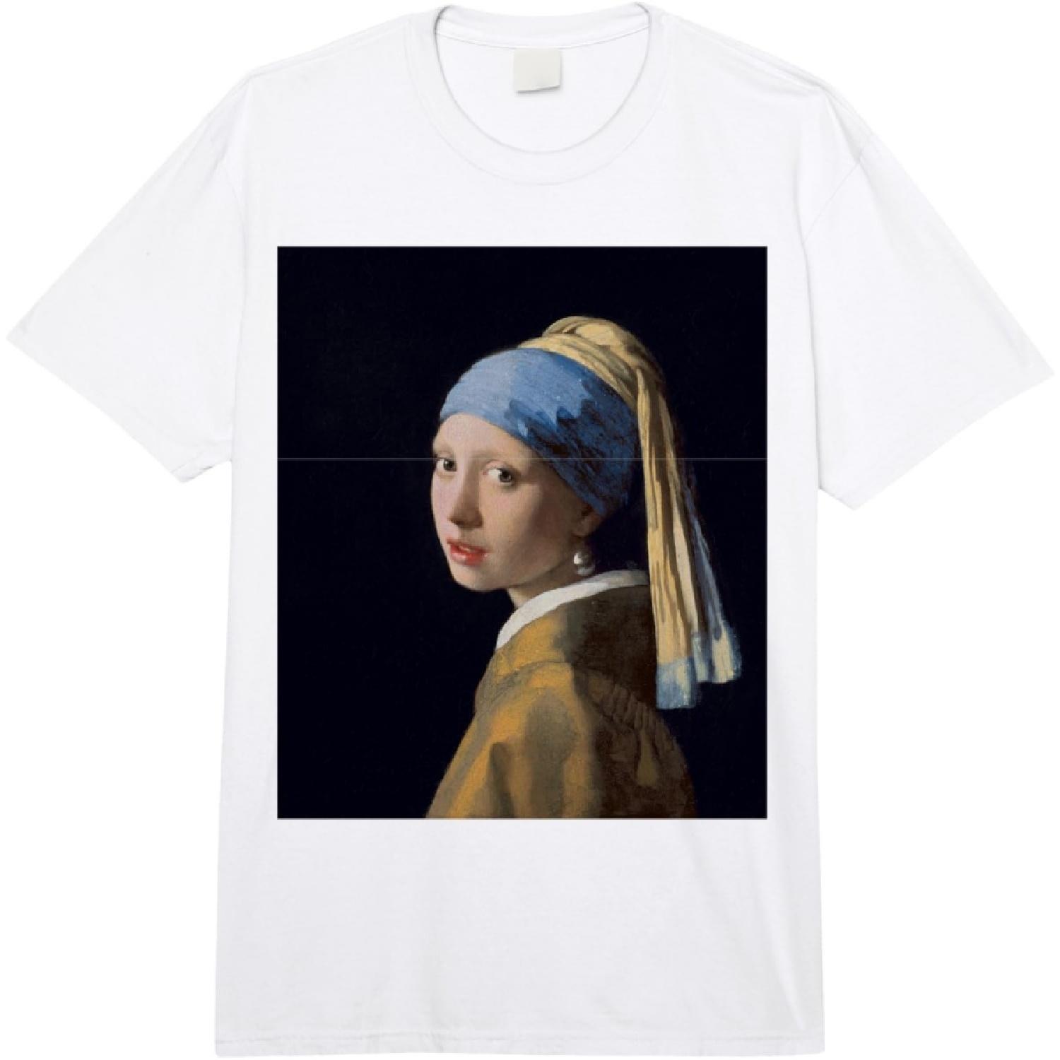 Johannes Vermeer Girl with Pearl Earring Comfort Colors Adult Heavyweight T-shirt XXXXXL белый