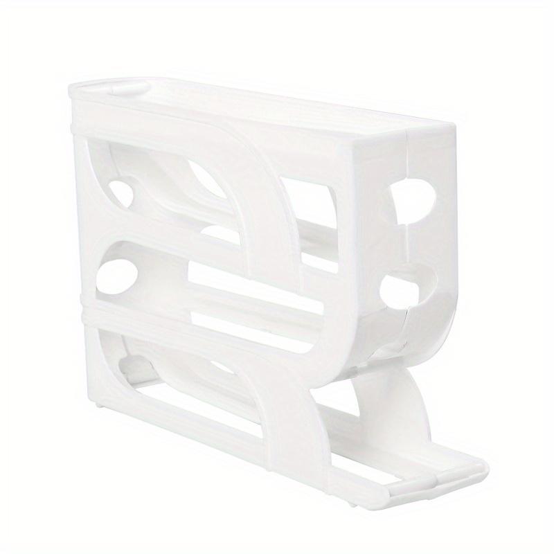 Plastic Rolling Dispenser Egg Holder for 30 Eggs Automatic Kitchen Refrigerator Egg Storage Box with Freshness Maintaining Design 4-layer carton белый 1349₽