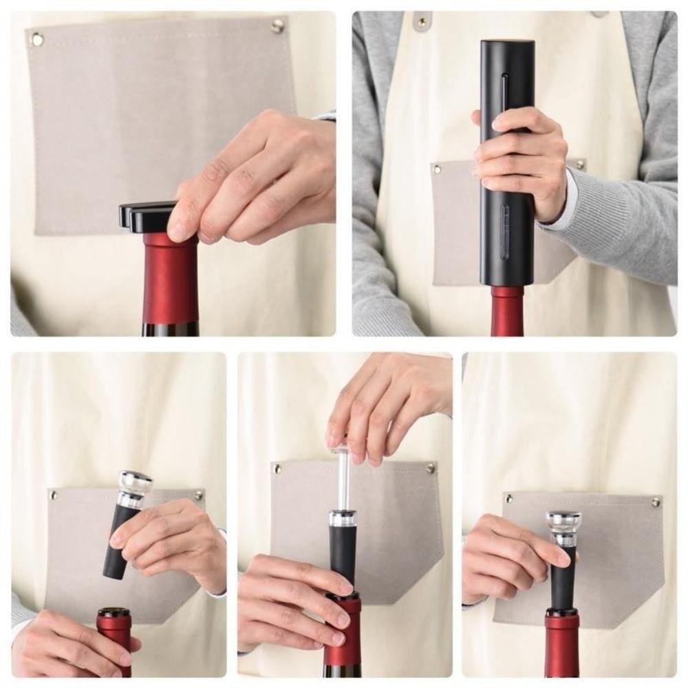 Pourer Stopper Automatic Corkscrew 5 In1 Red Wine Corkscrew Wine Opener Set Bar Use