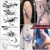 Evil Power Tattoo Sticker: Supernatural Demon Trap Pentagram Flame