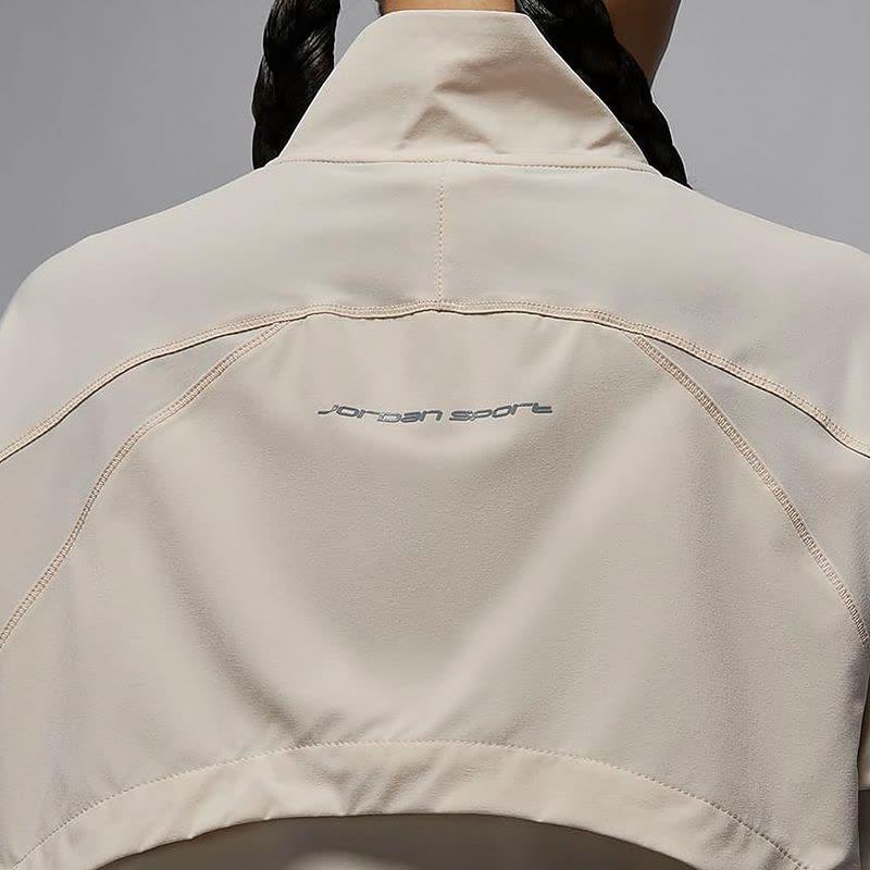 Jordan Dri-FIT Sport Breathable Quick-Dry Solid Outdoor Casual Sports Zip-Up Jacket Women jackets Legendary-Light-Brown FN5144203