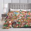 Silence Suzuka Soft Warm Blankets Umamusume Airplane Travel Plush Throw Blanket Outdoor Flannel Bedspread Sofa Bed Cover