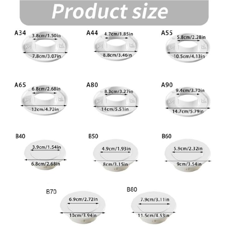 Wall Decorative Cover Pipe Plug Entry Cable Passage Hole Cover for Air Conditioning and Pipe Installations