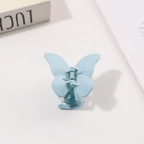 2Pcs Butterfly Hairpins Hair Accessories 2.64" Claw Clips for Women,Glossy Hair Clips for Thick or Thin Hair, Cute Girls' Hair Clips