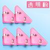 30Pcs Transparent Triangle Corner Clips Plastic Colored Paper Clamps For Office School Test Document Organizing File Fixed Clips