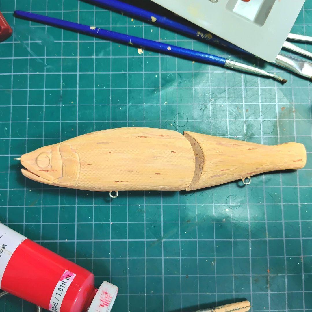 Used Handmade wood bait style big bait Balsa claw 178 type