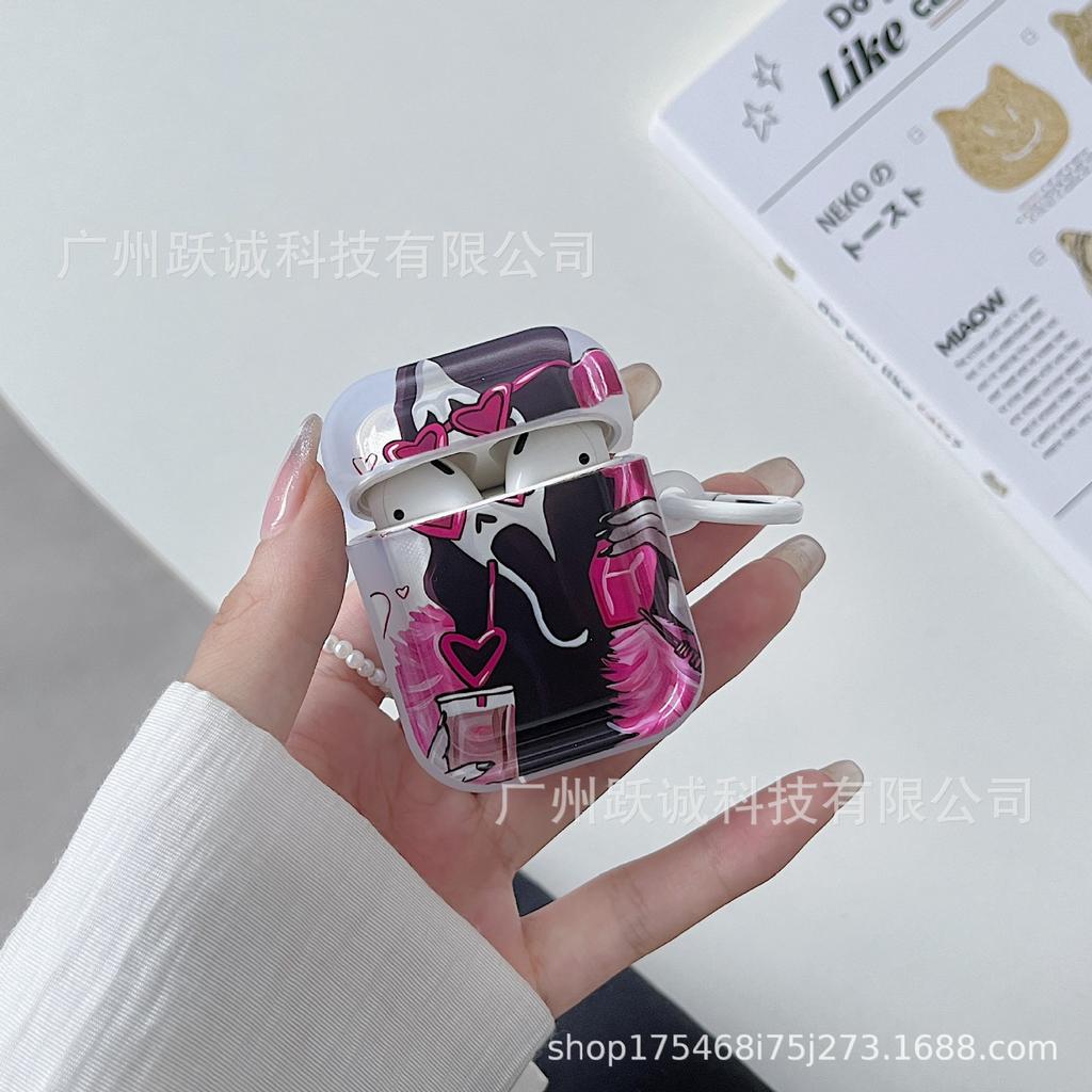 Cartoon for AirPods earphone case 1st generation wireless Apple Bluetooth 1/1st generation earphone case three-dimensional square