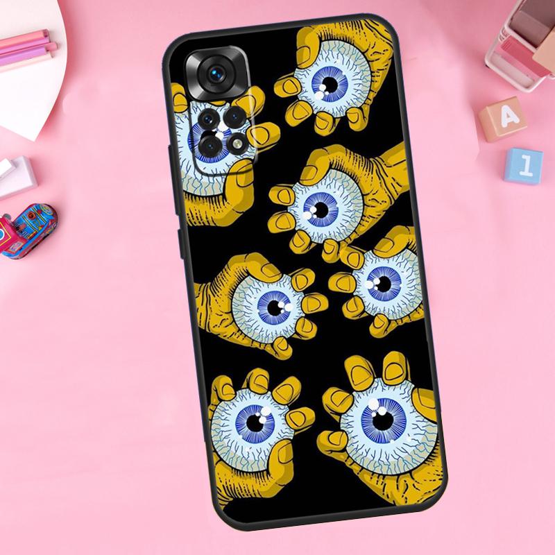 Hände mit Augen Für Xiaomi Redmi Note 14 10 11 12 13 15 Pro Plus Handyhülle Für Redmi 15 15C 14C 12C 10C 13C