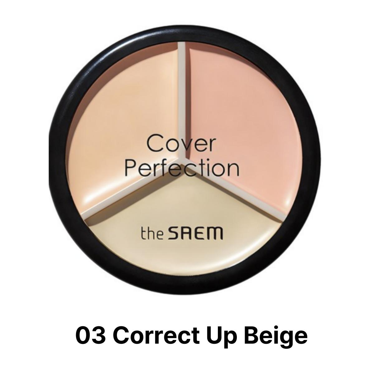 

[The Saem] Cover Perfection Triple Pot Concealer 13.5g 03 Collect Up Beige