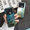 For Infinix GT 20 Pro 5G Tempered Glass Case Marble Pattern Protective Phone Cover