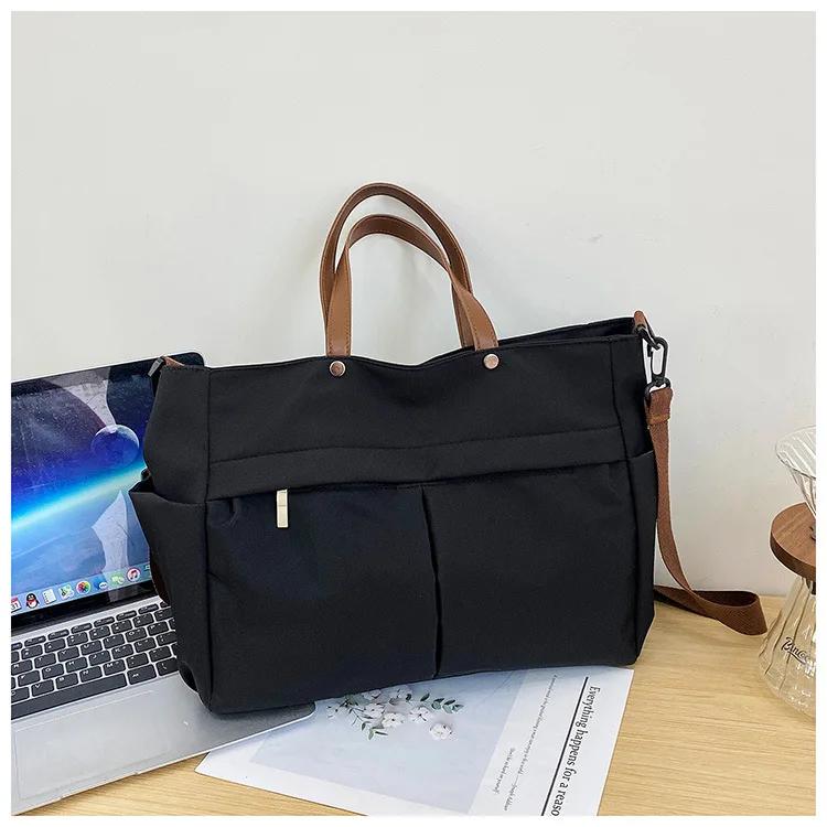Nylon Tote Bag Women Versatile Crossbody Shoulder Bag Lightweight Student Commuter Purse Everyday Carry On