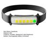 COB LED Headlamp Waterproof Portable Rechargeable 3 Modes Adjustable Illumination Multifunctional Running Riding Fishing Outdoor Flashlight Camping