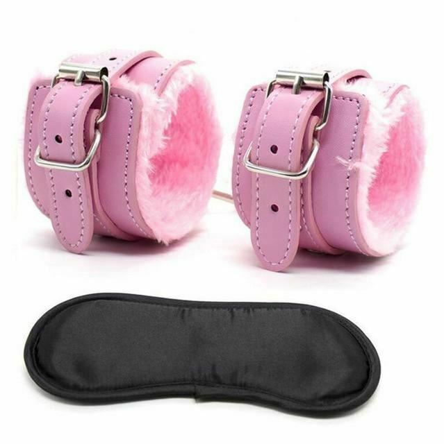 Blindfold Cuffs Set Sensory Deprivation  Kink  Restraints  Starter Kits
