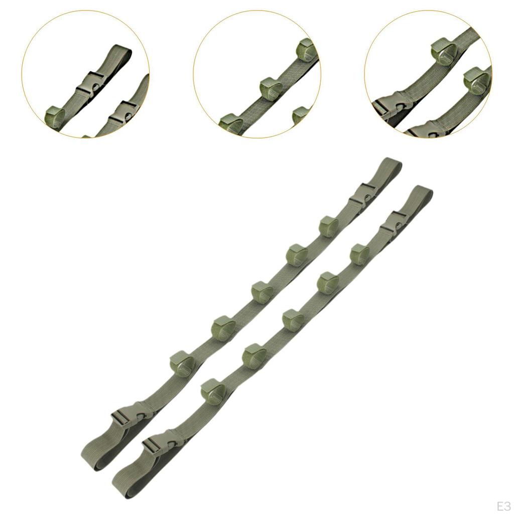 2 Fishing Rod Carrier Straps for Cars, Holds Multiple Rods with Simple Setup