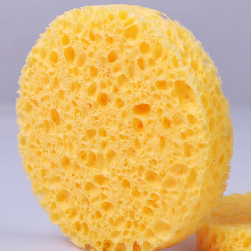 MALUGOGO Facial Cleansing Compressed Cellulose Round Face Cleansing Makeup Remover Gentle On Pore Excess Sebum Wood Pulp X X Cm Sponges, Sponges,