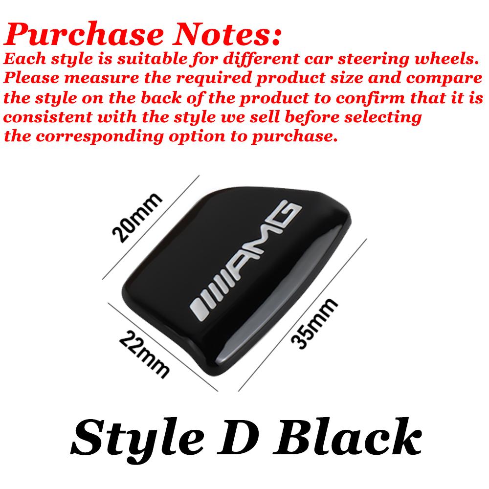 3D ABS Car Steering Wheel Emblem Sticker Interior Badge Decoration for Mercedes Benz AMG A B C E R G S Class GLK CLA GLB GLC GLA