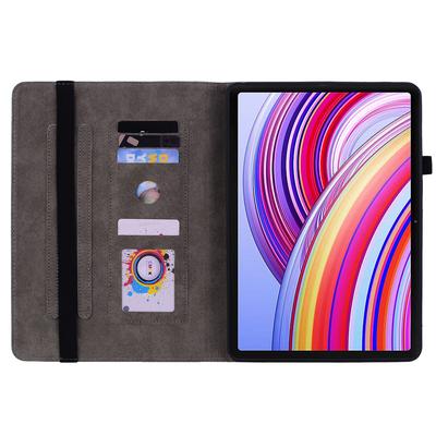 For Xiaomi Redmi Pad Pro/Redmi Pad Pro 5G/Poco Pad Case Rose Flower Leather Protective Cover with Card Holder