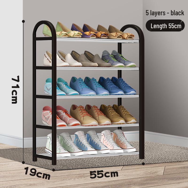 Elegant Multi-Level Metal Shoe Rack, Space-Saving and Economical Home Storage