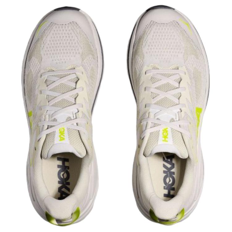 HOKA ONE ONE Challenger 8 Breathable Support Running Shoes Men's White Green 1168716-WNH