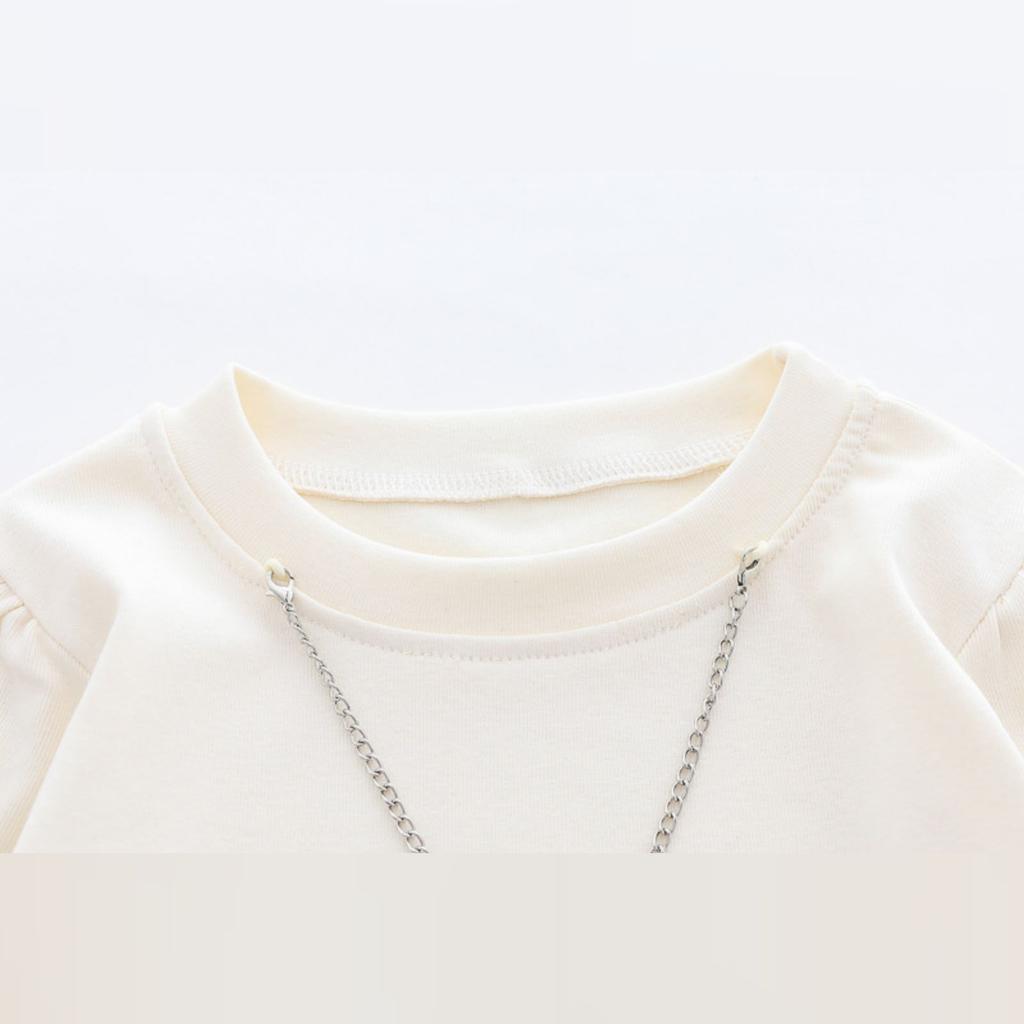 Kids Casual Long-Sleeve Set, Comfortable Daily Wear Outfits