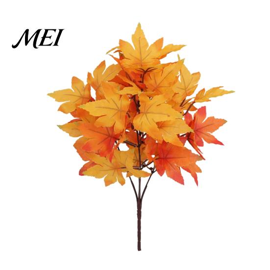 Long Lasting Decorative Plants Artificial Maple Leaves, Faux Silk Hanging Plant for Home Decor, Realistic Cascading Valentine's Day Floral Presents