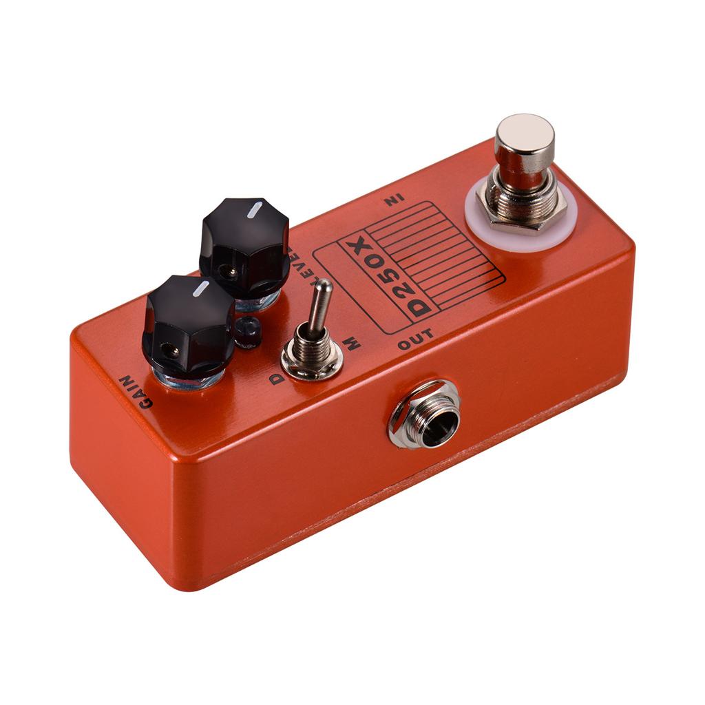 MOSKYAudio D250X Mini Electric Guitar Overdrive Preamp Effect Pedal 2 Models Full Metal Shell True Bypass