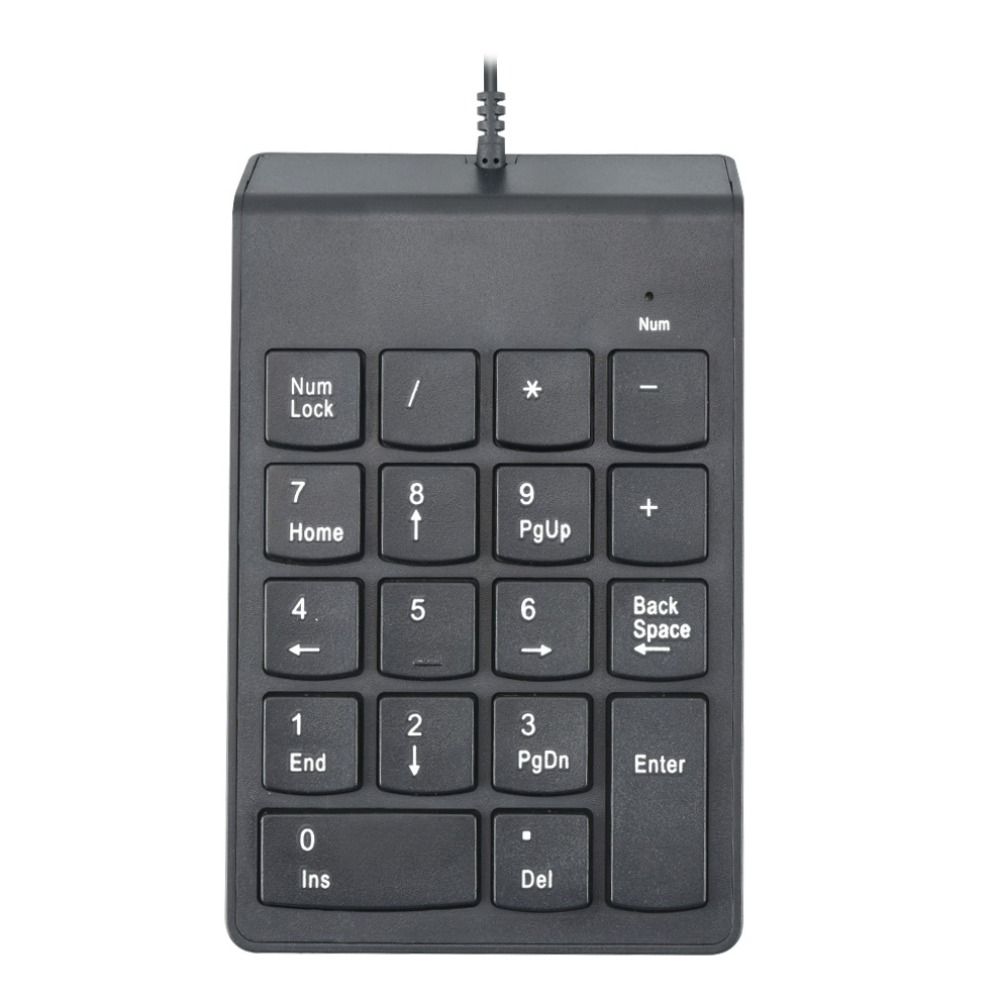 Mini Wired Numeric Keypad Portable Notebook Keyboard USB Digital Keyboard  for Laptop, PC, Desktop