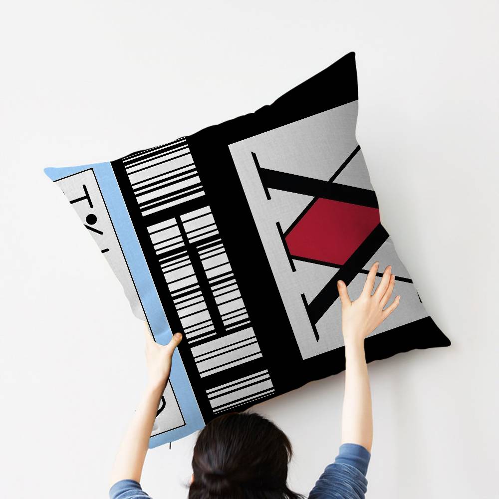 Anime Hisoka Hunter X Hunters Pillow Cushion Cover Pillowcase Living Room Sofa Home Decor