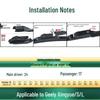 Geely Xingyue/S/L/ePro Silent Bone-Free Rubber Wiper Blade