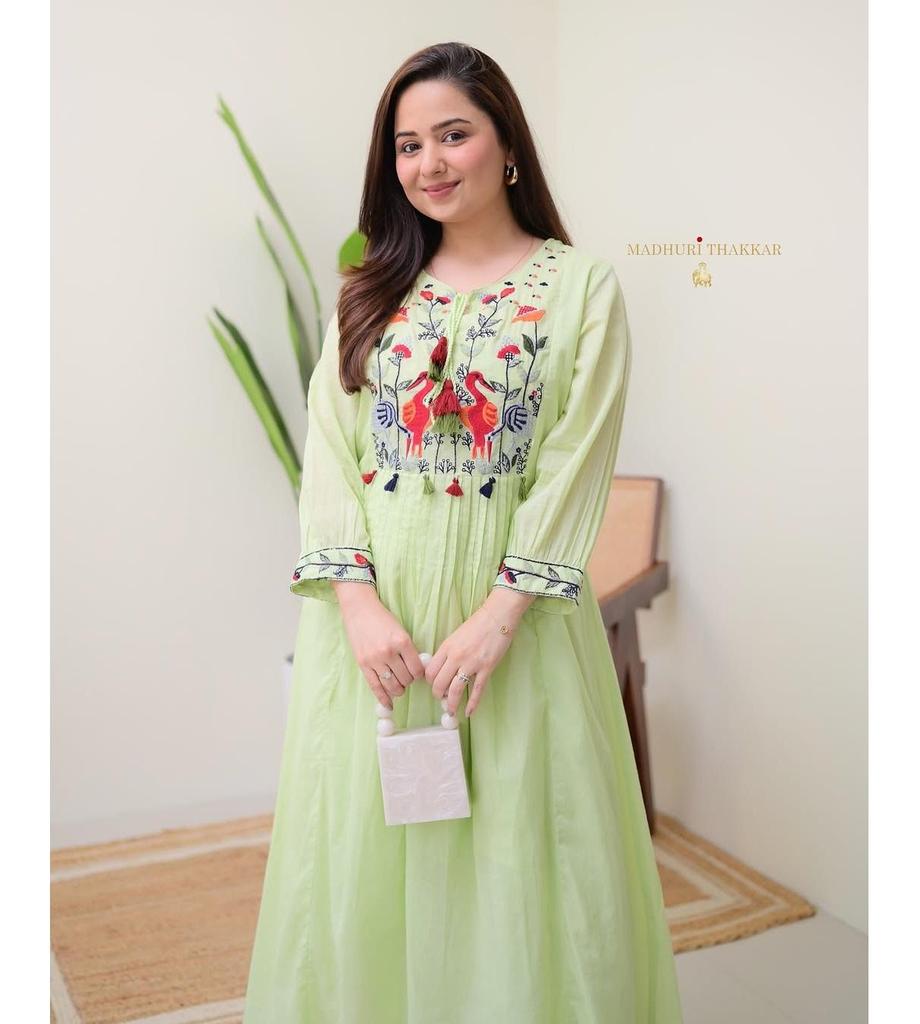 Damen Indisch Pakistanisch Salwar Kameez Kurti Bollywood Partykleidung Kurta Hosen Set Kleid