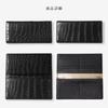 CLW Crocodile Leather Works Crocodile Leather Long Wallet (with Coin Purse) Matte Black, Made In Japan, Men's Wallet, Holds 1,000,000 Yen,