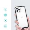 Clear 3In1 Etui Do Iphone 12 Pro Żelowy Pokrowiec Z Ramką Czarny