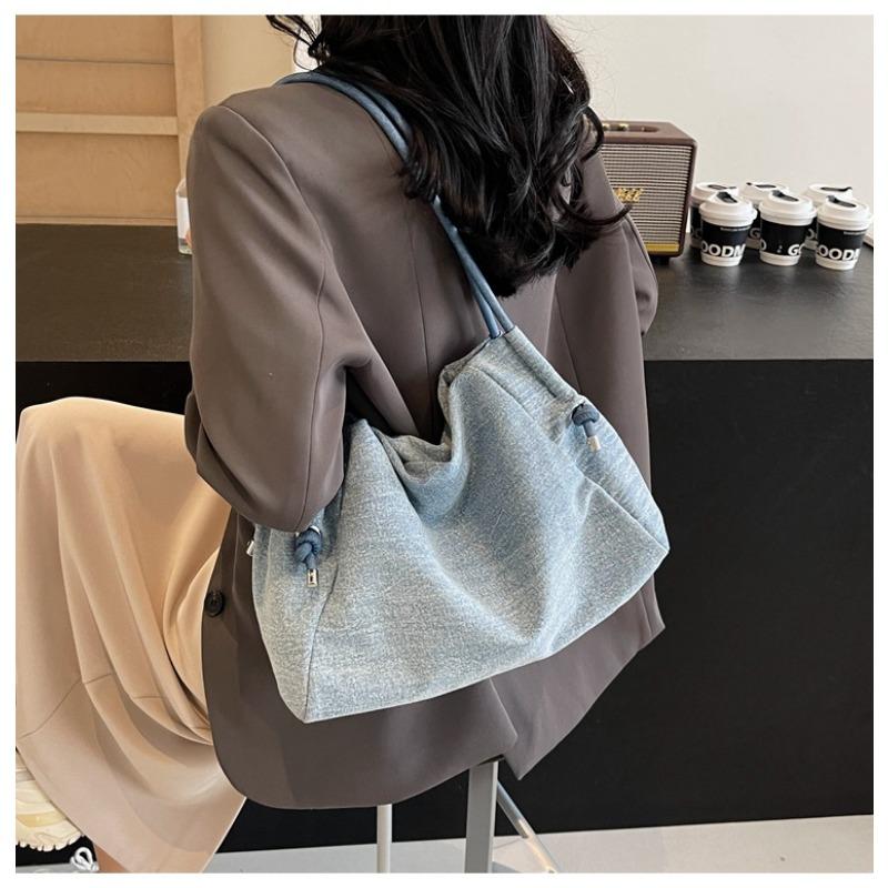 Denim Casual Shoulder Bags 2025 New Hundred Bags Women Armpit Tote Bag