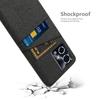 For Honor 90 GT 5G Case Cloth Texture PC Phone Cover with Dual Card Holder