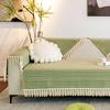 Cotton and Linen Sofa Cushion Four Seasons Universal Non-Slip Simple Striped Canvas Sleeve Cover Cushion Cover Cloth Nordic