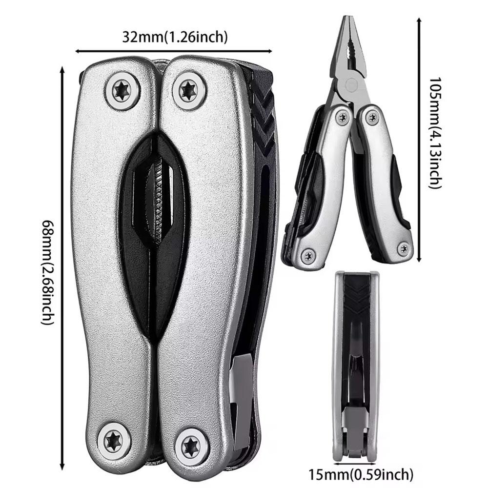 Přenosné kapesní víceúčelové kleště, odizolovací nástroj, skládací nůž, multi-tool pro venkovní kempování, skládací multifunkční ruční nářadí