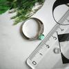 Серебряное кольцо с натуральным изумрудом 1.156ct, вес изделия 1,94 гр (2214137)