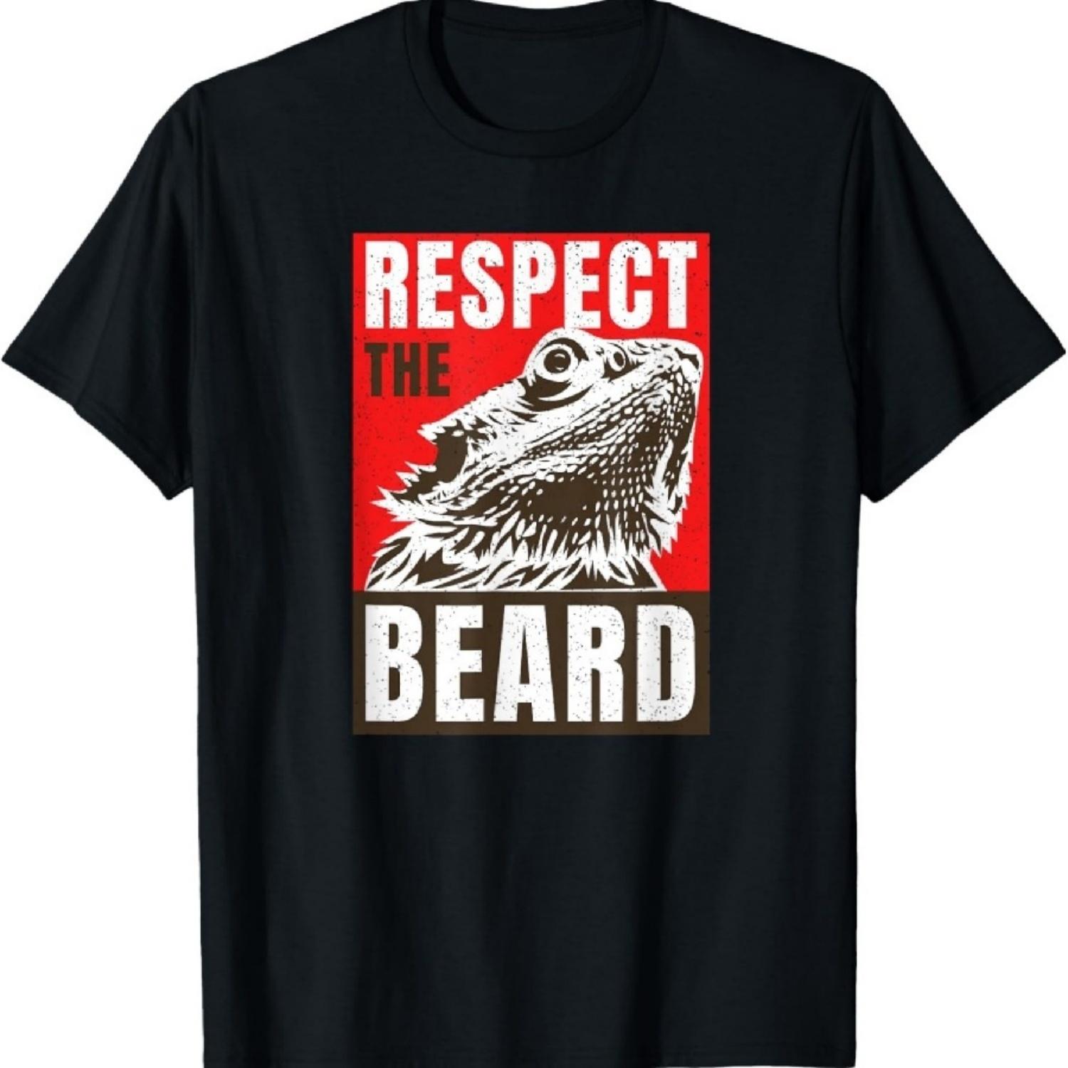 

Respect The Bearded Dragon Mens Bearded Dragon Daddy Lizard T-Shirt XXXXXL чорний